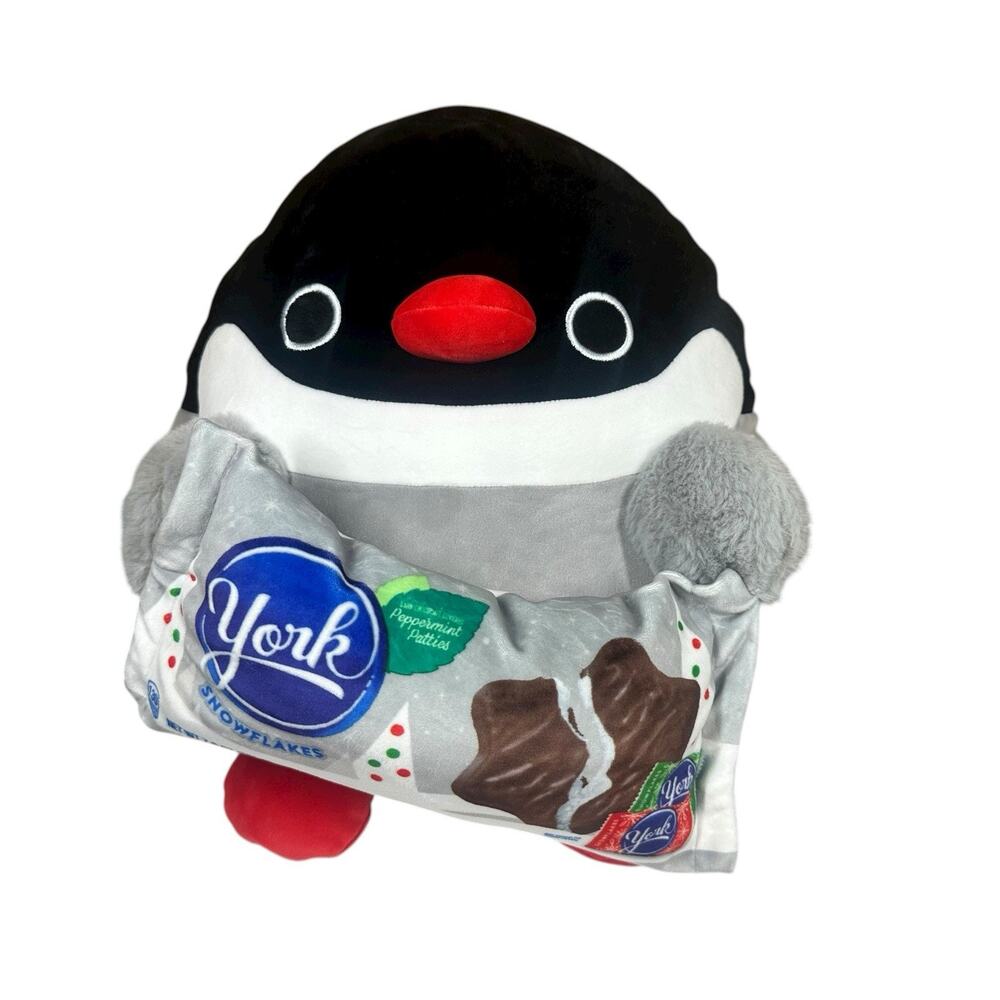 Winter Snackles 14” Plush York Peppermint Stuffed Plush Penguin Zuru DENNIS Soft